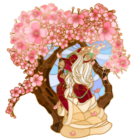 Anthro Stained Glass Halfbody